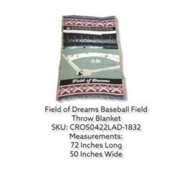 Field of Dreams Baseball Field Throw Blanket Measurement 72 Inc Long 50 Inc Wide - Picture 5 of 5